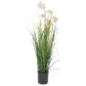 Artificial Grass Plant with Flower 29.5"