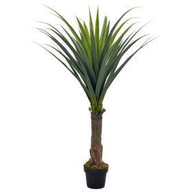 Artificial Plant Yucca Tree with Pot Green 57.1"