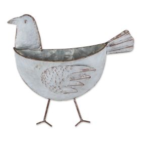 Galvanized Bird Wall Planter - Best for Indoor and Outdoor Plant Display