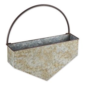 Rustic Rooster Galvanized Wall Planter - Perfect for Indoor or Outdoor Gardens