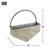Rustic Rooster Galvanized Wall Planter - Perfect for Indoor or Outdoor Gardens
