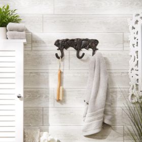 Premium Triple Elephant Wall Hook for Organizing and Decor
