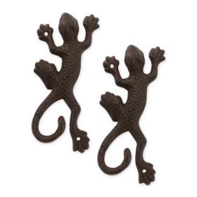Set of 2 Lizard Wall Hooks for Stylish Organization (Option: Lizard)